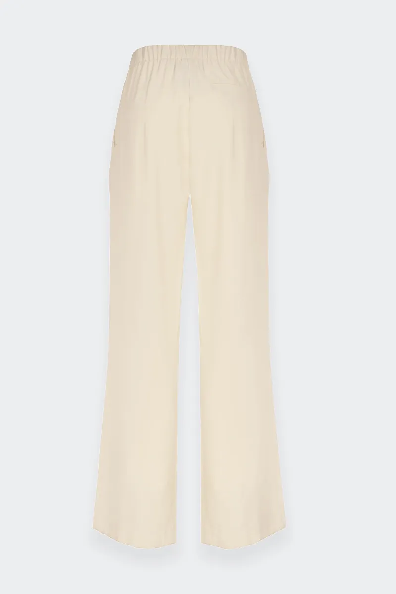 Wide Leg Cream Pants