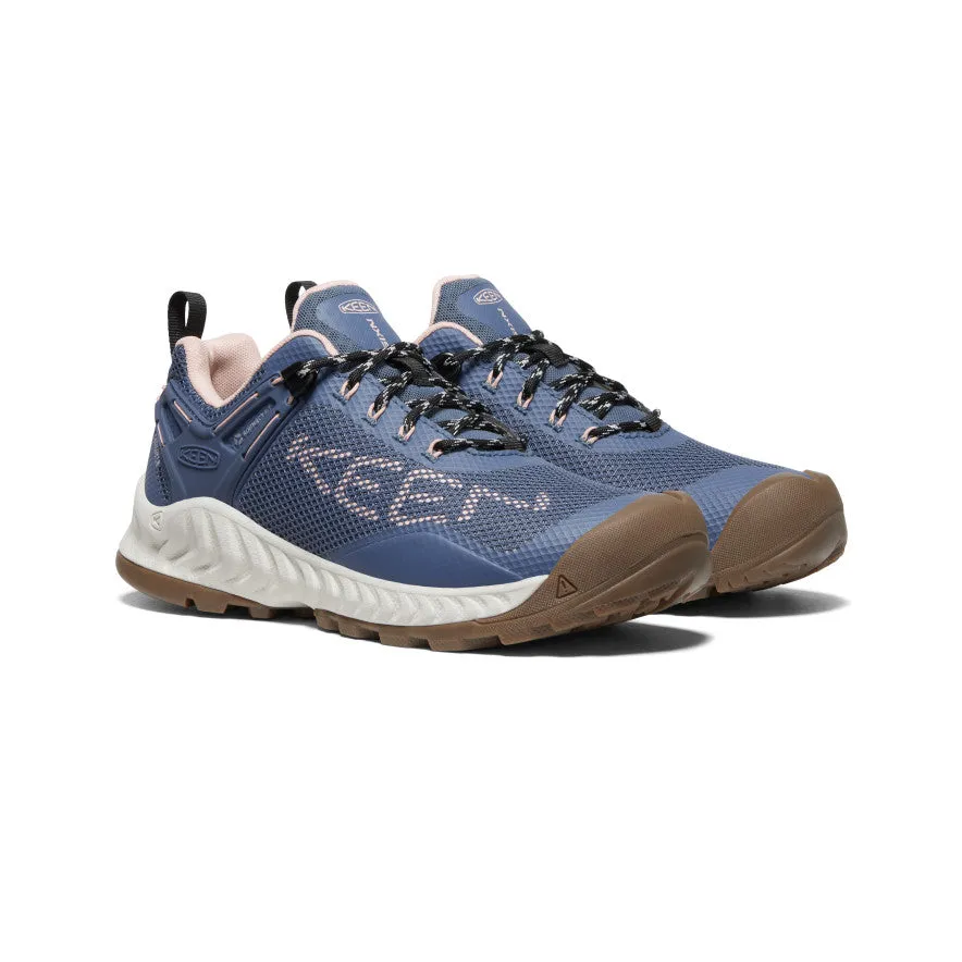 Women's KEEN NXIS EVO Waterproof Shoe | Vintage Indigo/Peachy