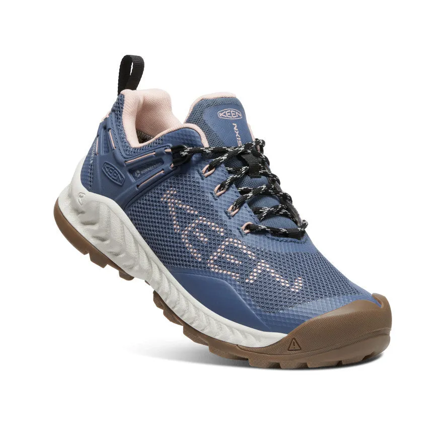 Women's KEEN NXIS EVO Waterproof Shoe | Vintage Indigo/Peachy