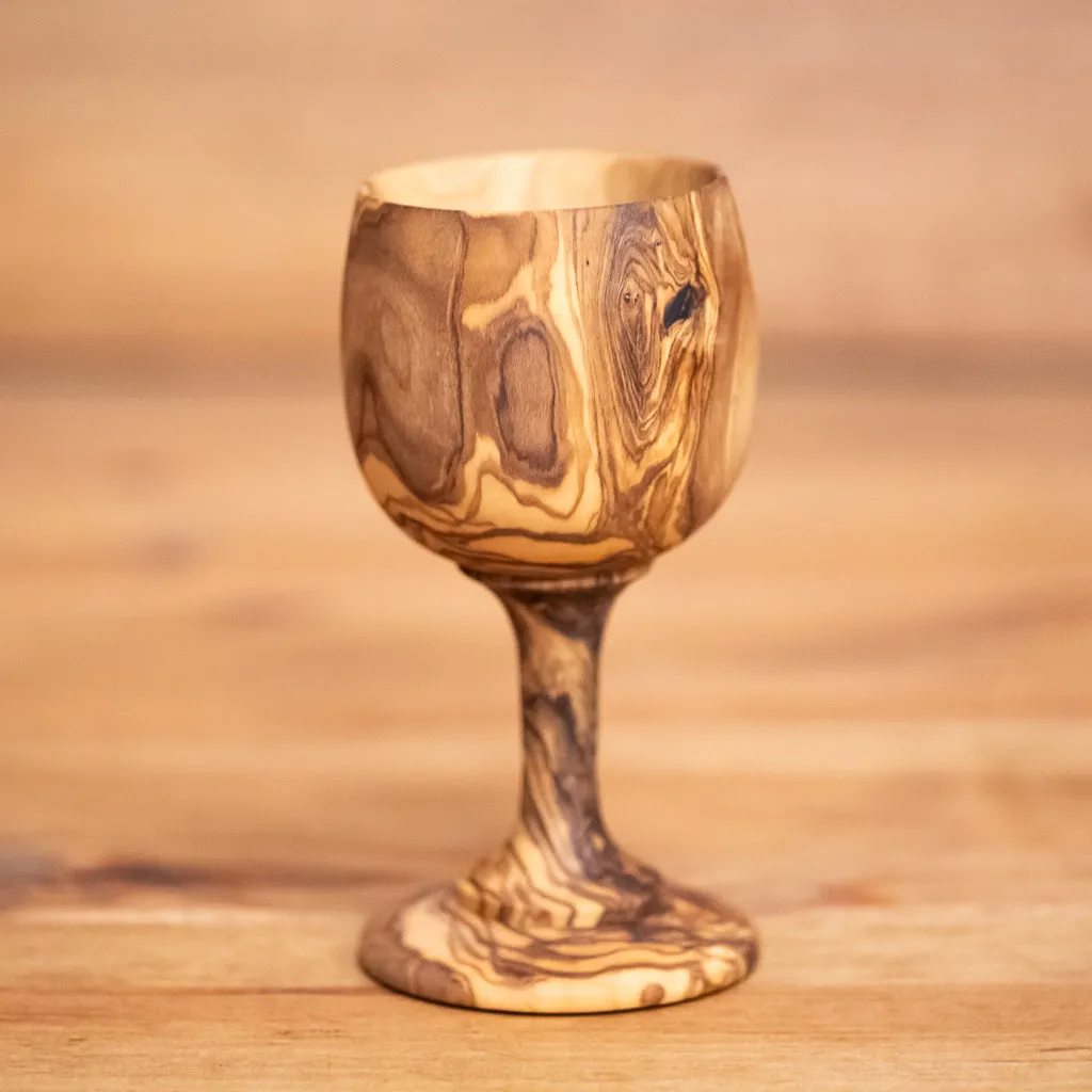 Wooden Cup with stem