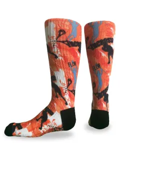 Youth Flow Society Flow Lacrosse Crew Socks - Orange