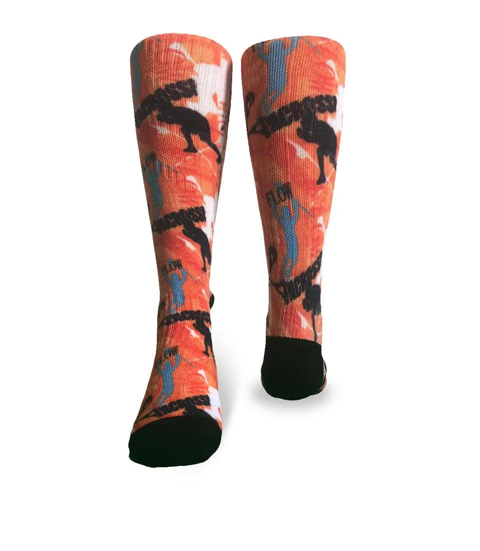 Youth Flow Society Flow Lacrosse Crew Socks - Orange